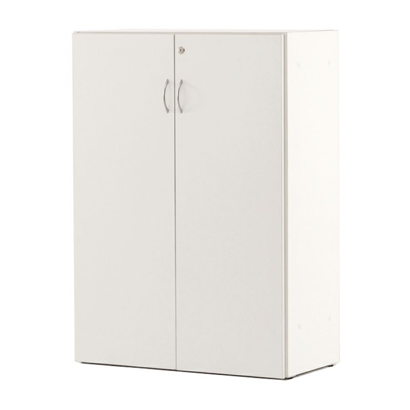 Jシリーズ 可動棚ローシェルフ 共通扉付きホワイト RFLS-WJHFD