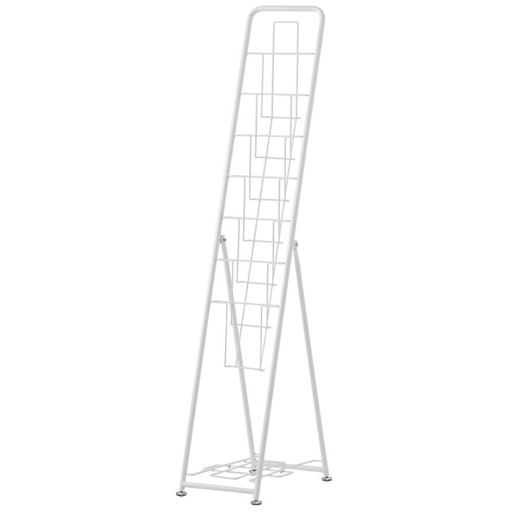 パンフレットスタンド 7段シングルホワイト RFPFS-SGWH