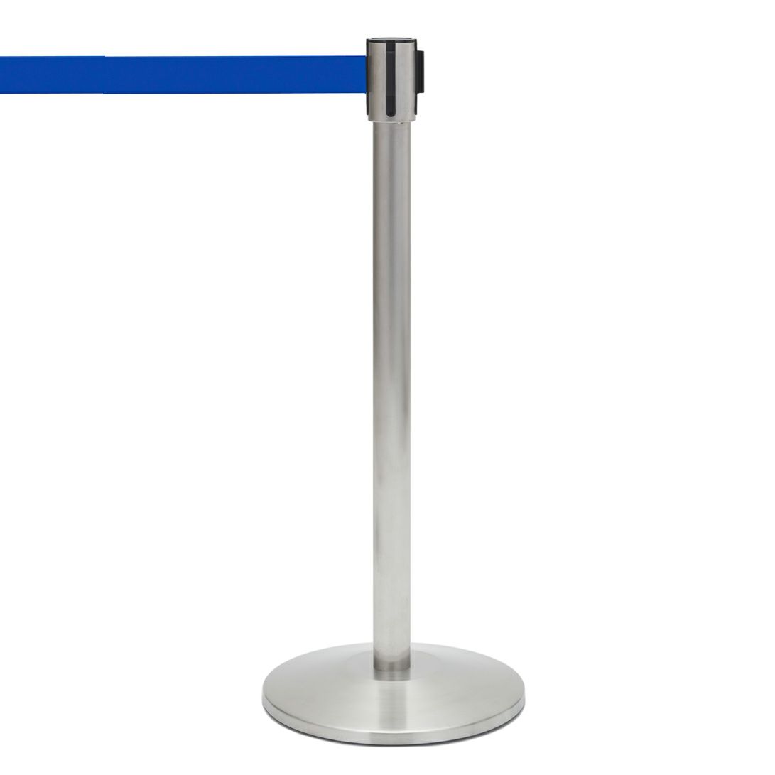 ポールパーテーションAタイプ ベルトブルー1本 RFPP-BL