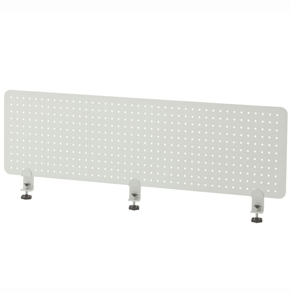 メタルデスクトップパネル W1200クランプ型ホワイト SHDTP-PWH12