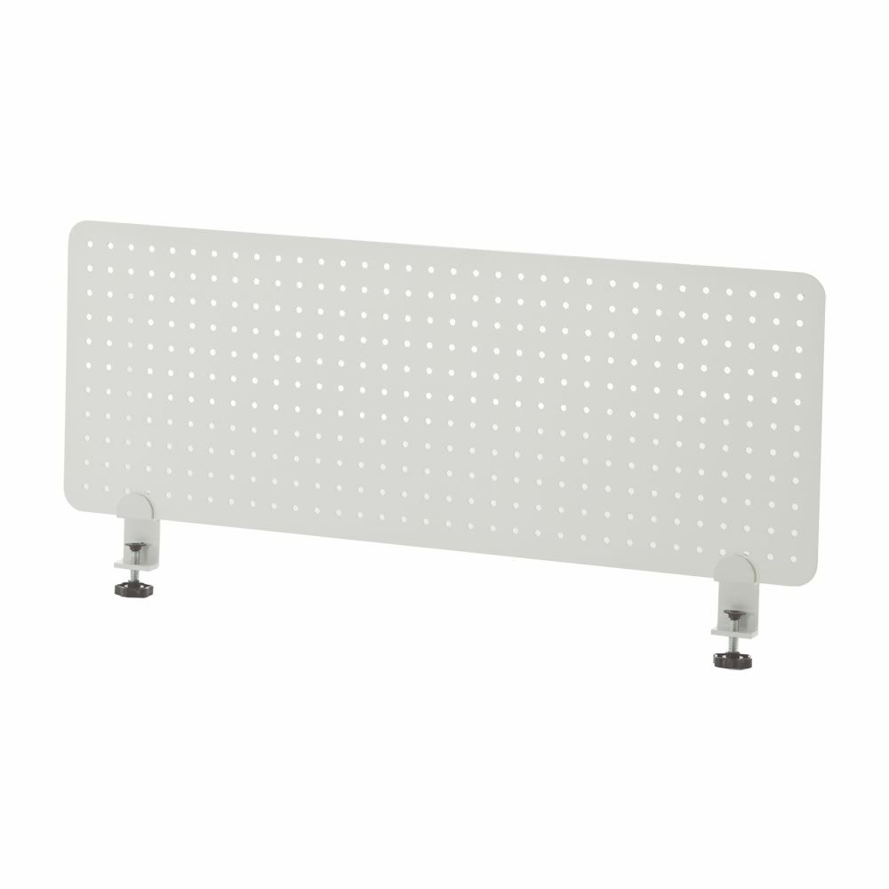 メタルデスクトップパネル W800クランプ型ホワイト SHDTP-PWH8