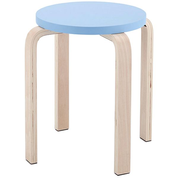 木製丸椅子ラウンドスツール ブルー1脚入 Z-SHSC-1B