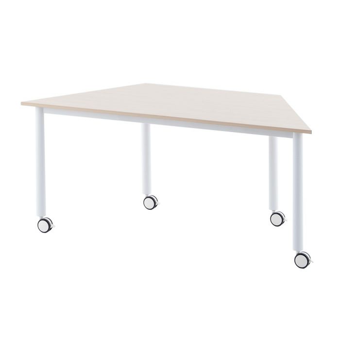 キャスターテーブル 台形ナチュラル RFCTT-WL8016DNA