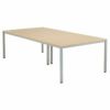 OAミーティングテーブル W2400xD1200ナチュラル ATN-2412N-AF2