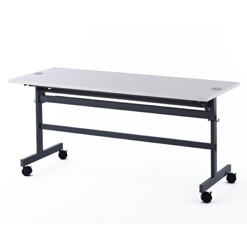 配線機能付き フォールディングテーブル2 W1500xD600ホワイト SHFTL-1560WH