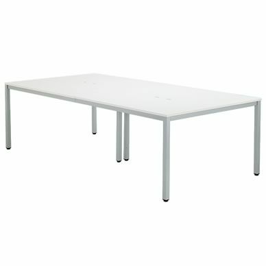 OAミーティングテーブル W2400xD1200ホワイト ATW-2412-AF2