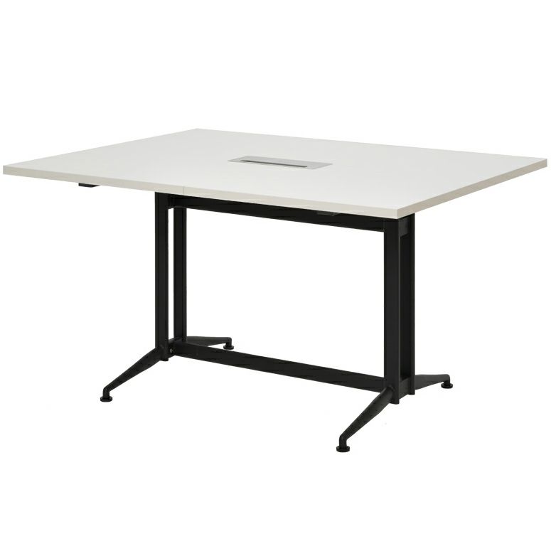 T字脚大会議テーブル W1300×D1000基本ホワイト RFTMT-1310WH