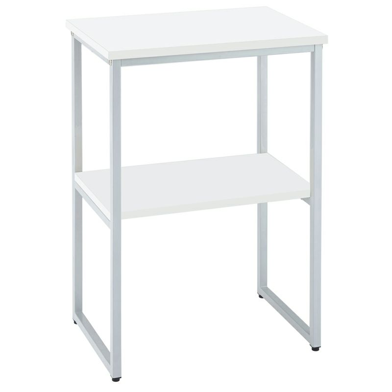 コンパクト電話台 W500ホワイト RFTC-5073WH