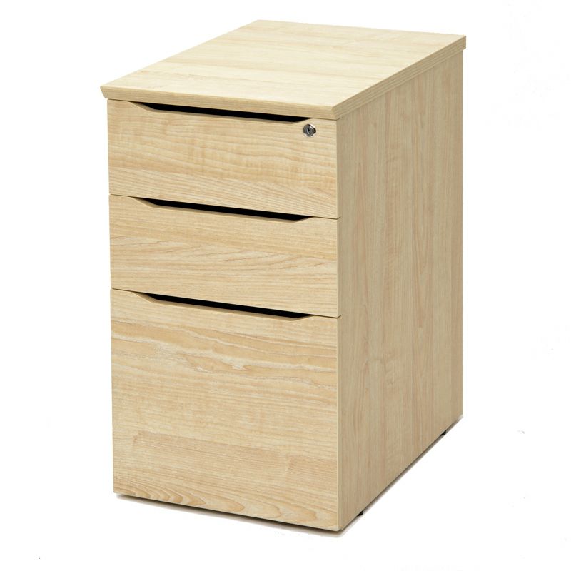 ユピタシリーズ RF木製デスク脇机 D600ナチュラル RFWD-SD-600NA