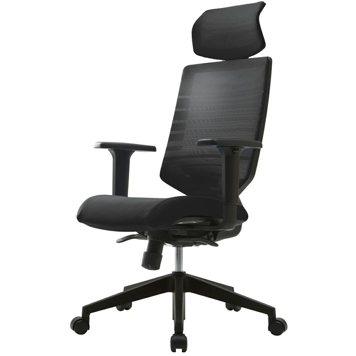 FURSYS T30 チェア 可動肘 ヘッドレスト付き ブラック FHTN302RF008