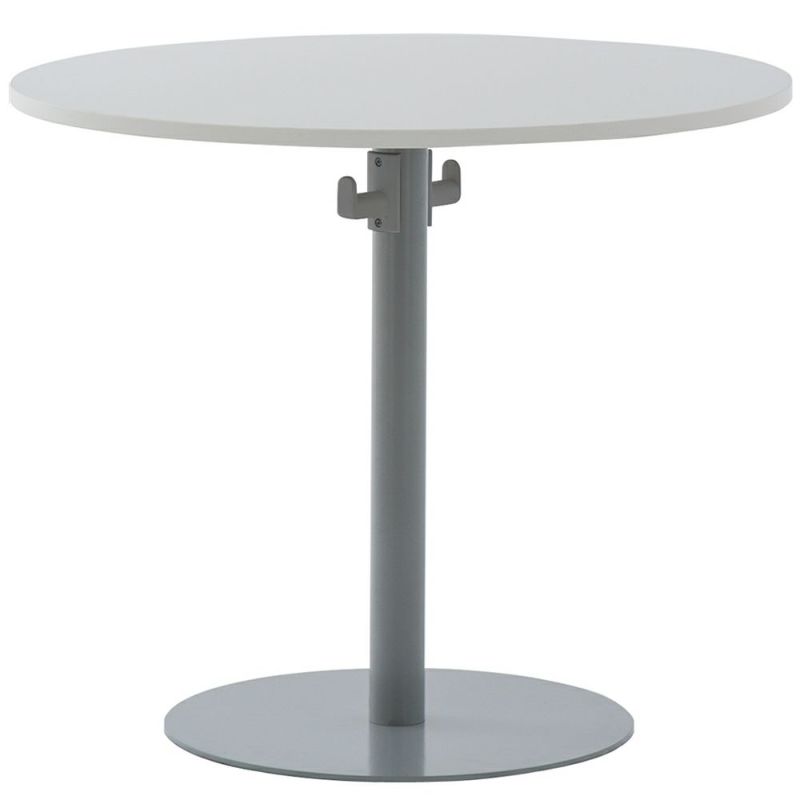 リフレッシュテーブルⅡバッグハンガー付きφ800ホワイトRFRT2-800WH-BH