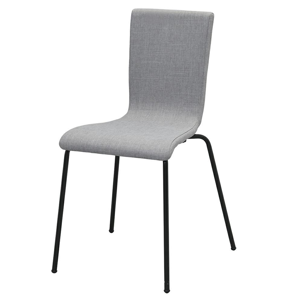 ファブリックチェアⅡ グレー×ブラック脚 RFC-FPGY2BF