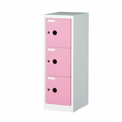 フリーボックス1列3段ピンク