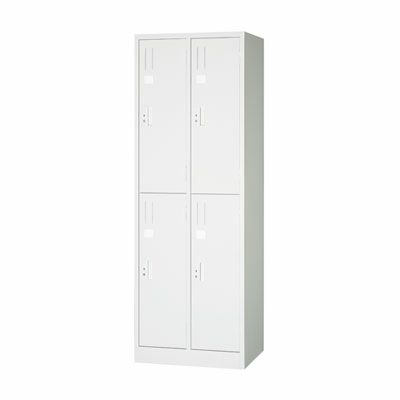 スタンダードロッカー4人用2列2段ALホワイト