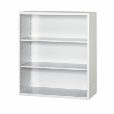 壁面スチール収納オープン ALホワイトRFUAO-W11