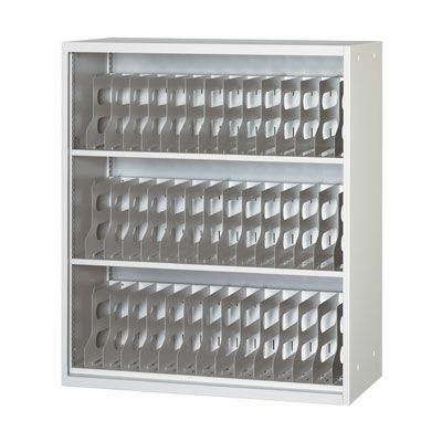 壁面スチール収納オープンフォルダーラック ALホワイト