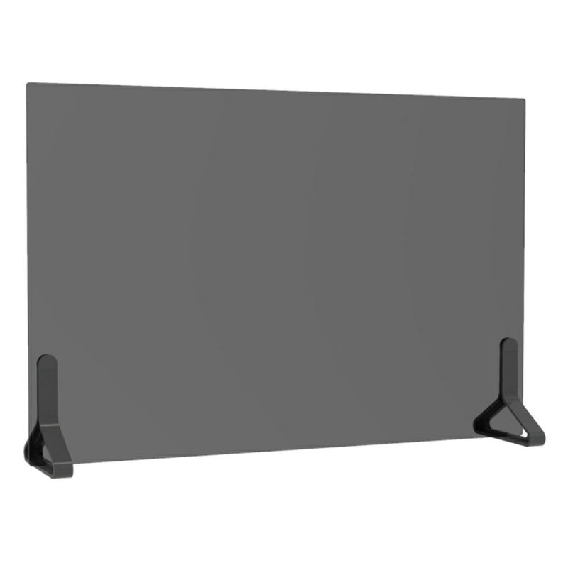 特価品コーナー☆ PINZO カラー脚アクリルスモーク衝立 W900×H600 ブラック PPL-9060ACBK-BK