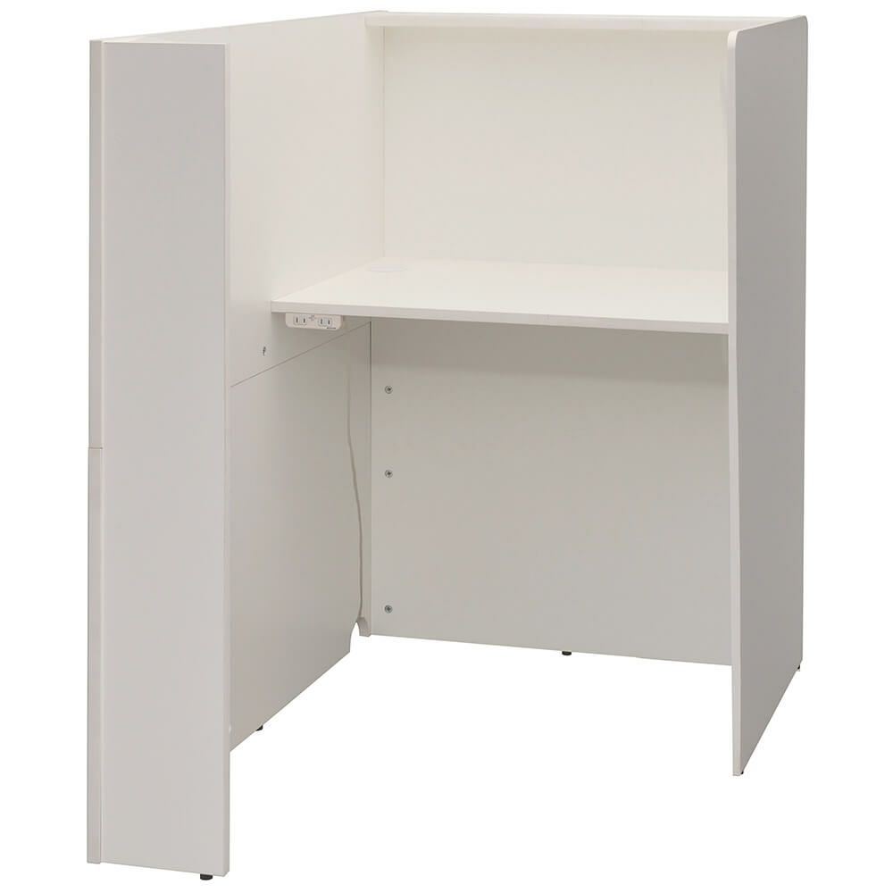 パーソナルブース2ヶ口コンセント付き RFPSB-0812WH-NC