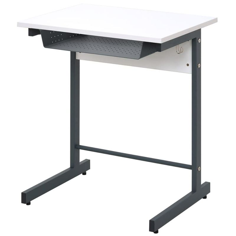 スモール研修用デスク3L字脚W600xD450ホワイト