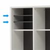 木製格子型シェルフ用棚板SHWKAB2-GY2