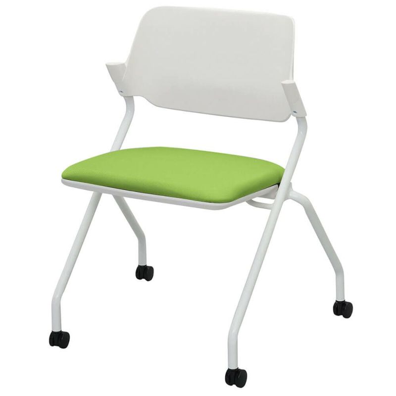 SYネスティングチェア肘無し ファブリック リーフグリーン RFC-SYFLG