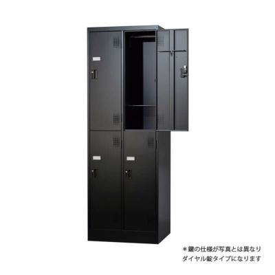 豊國工業 多人数用ロッカーロータイプ(3列2段:深型)ダイヤル錠 棚板
