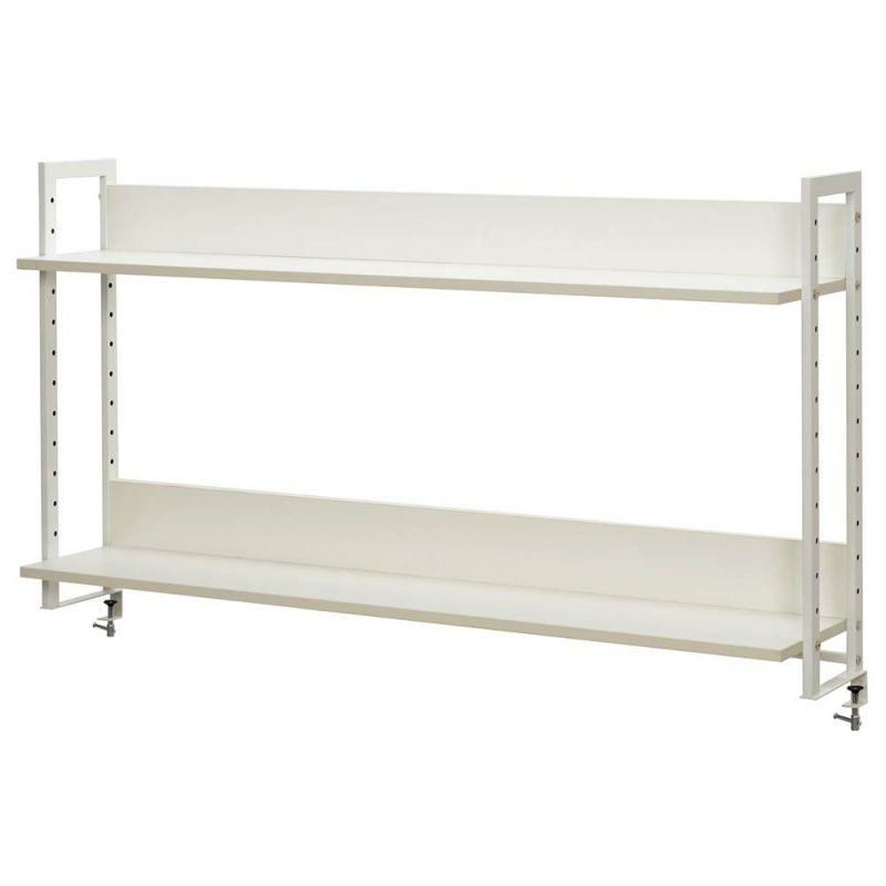 ワークデスク2　上置ハイシェルフ W1400 ホワイト