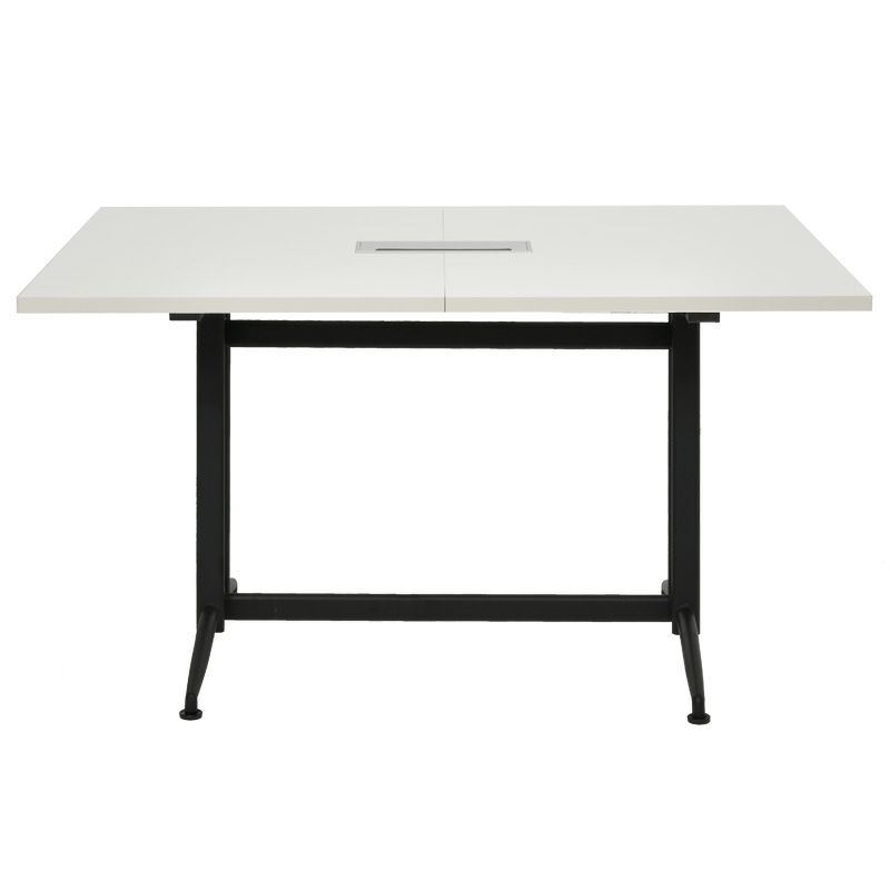 【訳ありセール】T字脚大会議テーブル基本 ホワイトRFTMT-1310WH-W