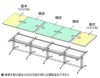 【訳ありセール】T字脚大会議テーブル基本 ホワイトRFTMT-1310WH-W