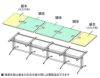 【訳ありセール】T字脚大会議テーブル基本 ホワイトRFTMT-1310WH-W