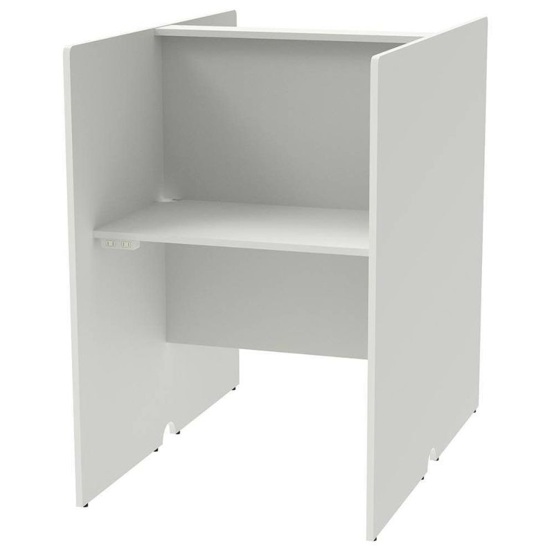 RFPCブース 基本 W800×D1200 ホワイト 2ヶ口コンセント付き