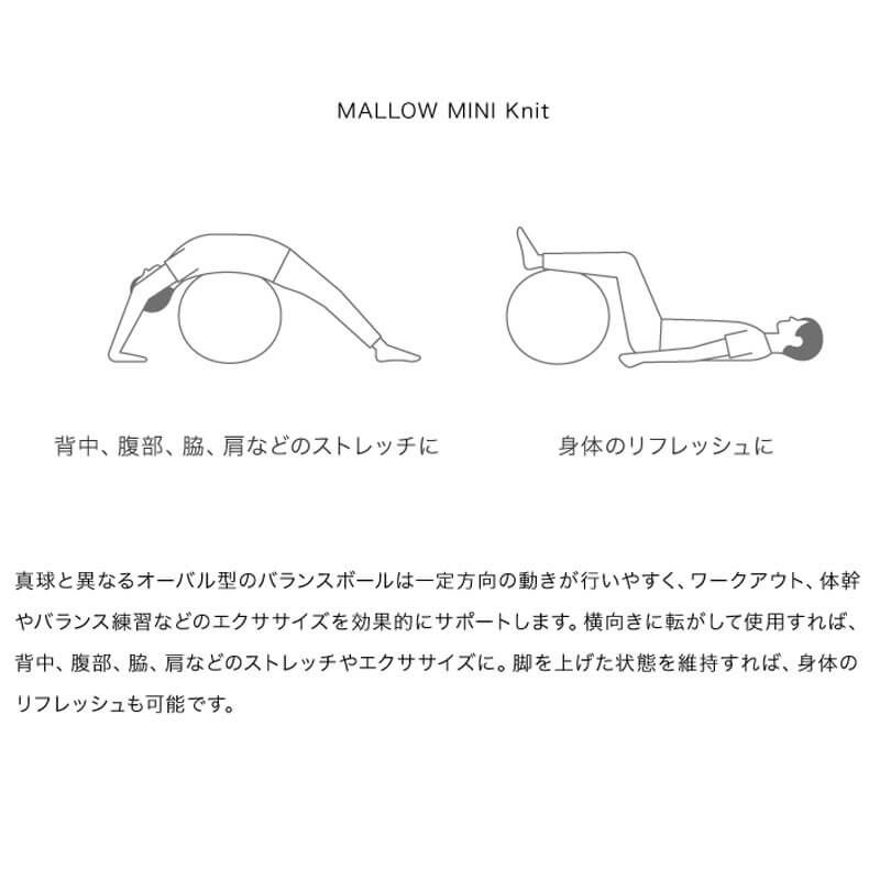 アール・エフ・ヤマカワ ドリーム EXERCISE MALLOW Knit オーバル型バランスボール グレー◆0070-4199-00