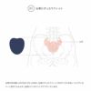 アール・エフ・ヤマカワ ドリーム RELAXKOSHI-PILLOW 仙骨のストレッチクッション ネイビー◆0070-4106-01
