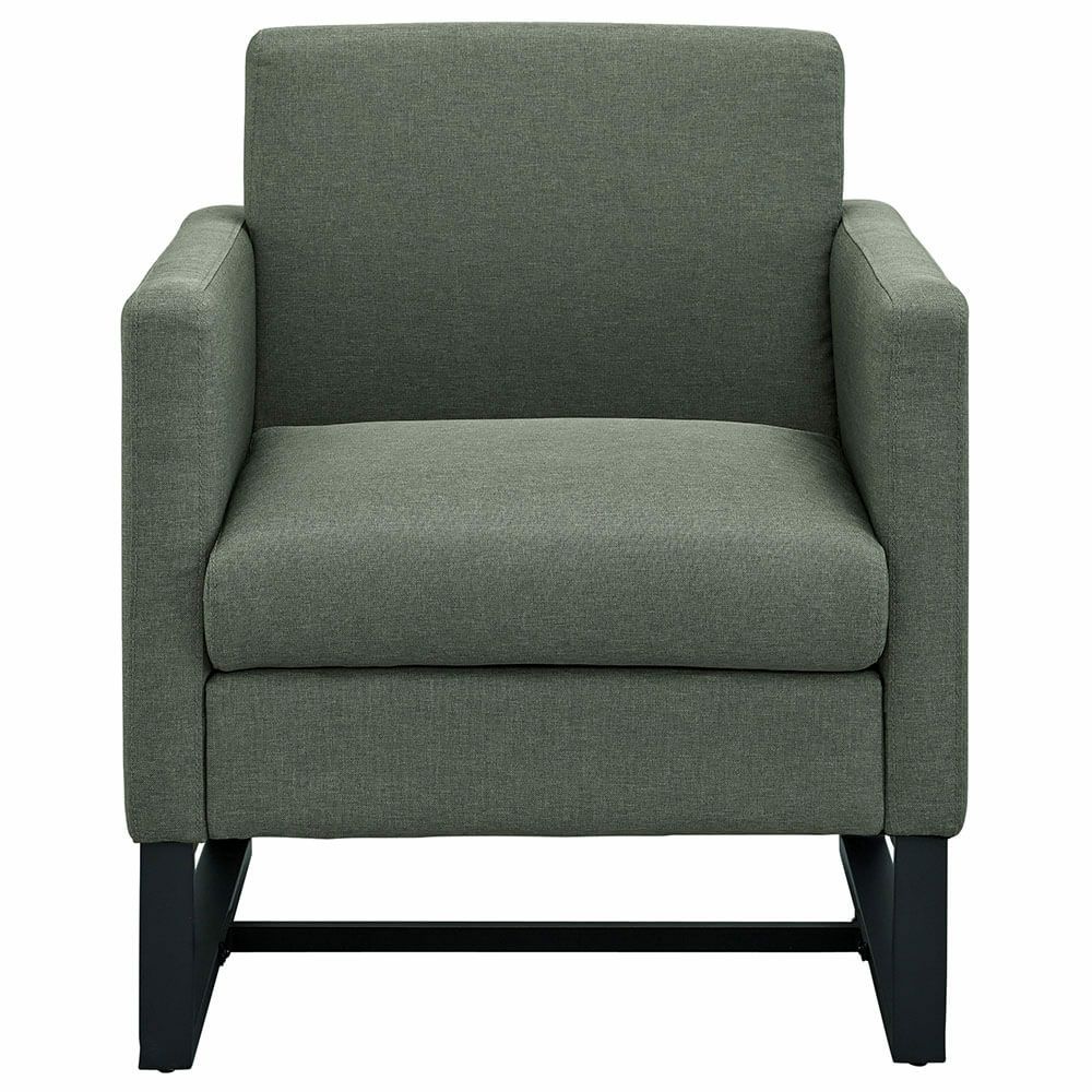 アール・エフ・ヤマカワ スクエアソファⅡ ファブリック 1人掛け グリーン RFSSF2-F1PGN