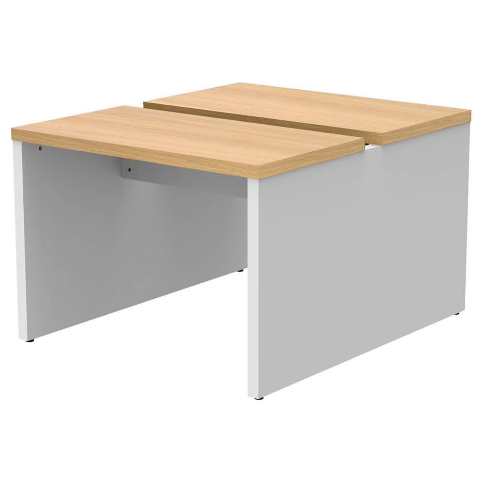 ソリード  フリーアドレス用デスクII W1000×D1200オーク×ホワイト脚  RFTFT2-1012OA-WL