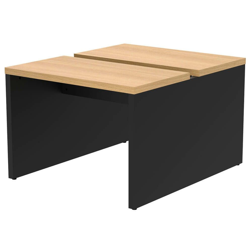 ソリード  フリーアドレス用デスクII W1000×D1200オーク×ブラック脚  RFTFT2-1012OA-BL