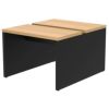ソリード  フリーアドレス用デスクII W1000×D1200オーク×ブラック脚  RFTFT2-1012OA-BL