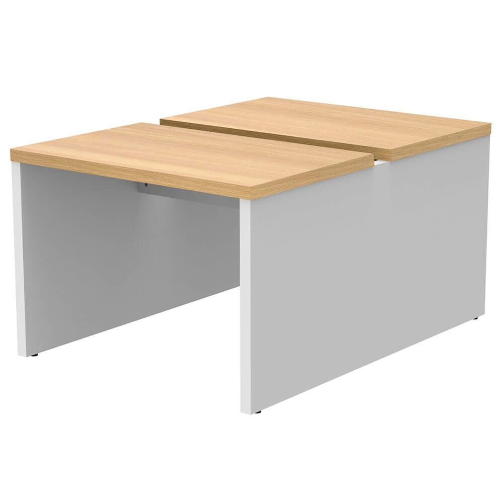 ソリード  フリーアドレス用デスクII W1000×D1400オーク×ホワイト脚  RFTFT2-1014OA-WL