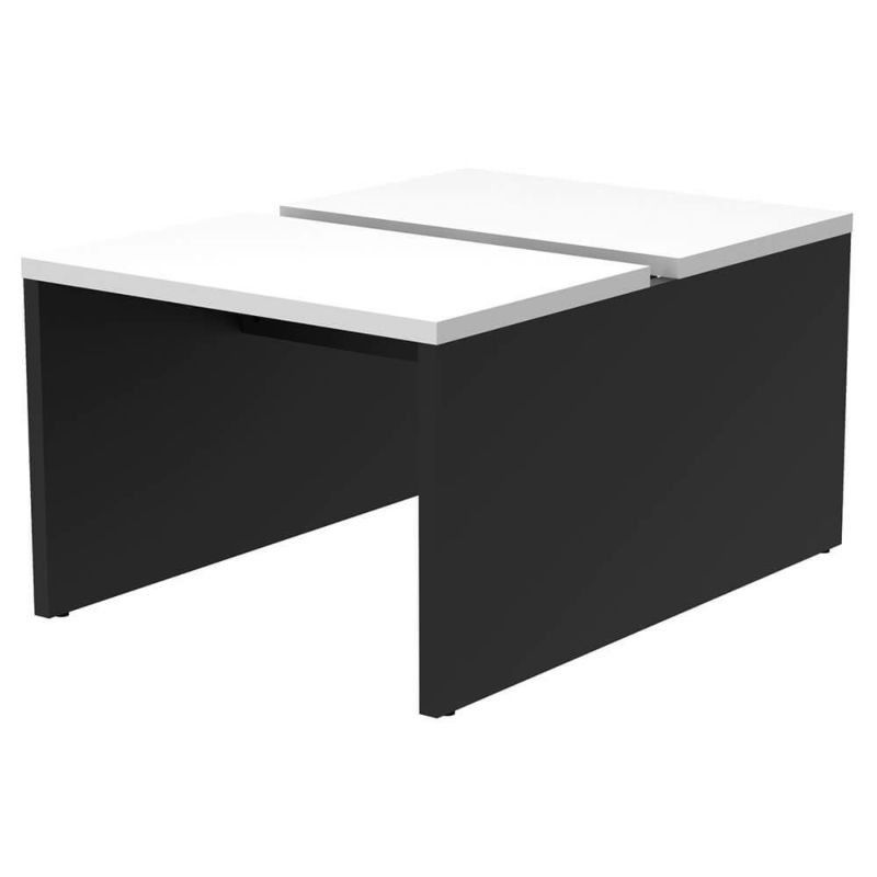 ソリード  フリーアドレス用デスクII W1000×D1400ホワイト×ブラック脚  RFTFT2-1014WH-BL