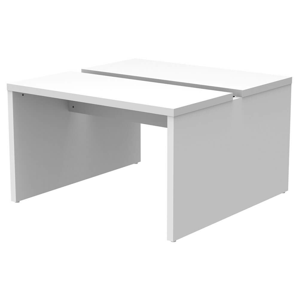 ソリード  フリーアドレス用デスクII W1200×D1200ホワイト×ホワイト脚  RFTFT2-1212WH-WL