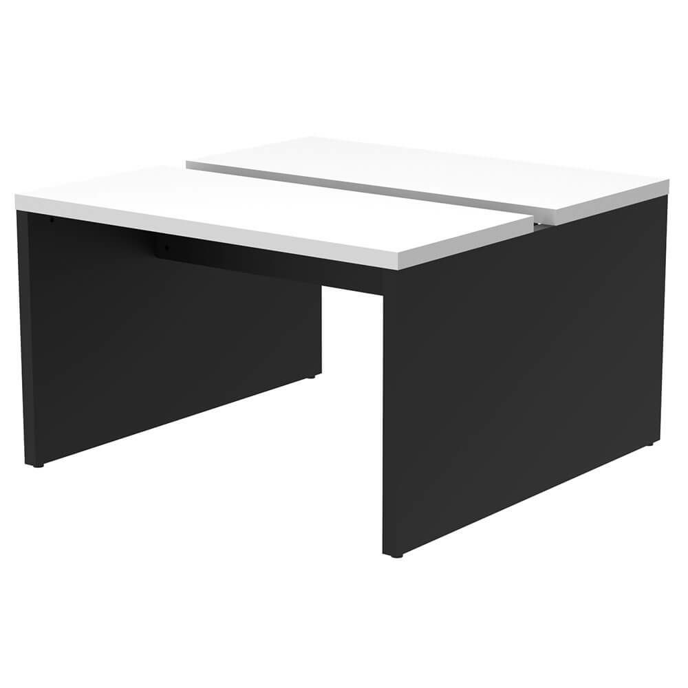 ソリード  フリーアドレス用デスクII W1200×D1200ホワイト×ブラック脚  RFTFT2-1212WH-BL