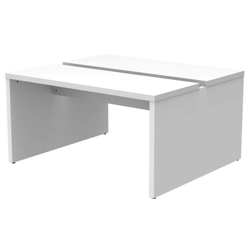 ソリード  フリーアドレス用デスクII W1400×D1200ホワイト×ホワイト脚  RFTFT2-1412WH-WL