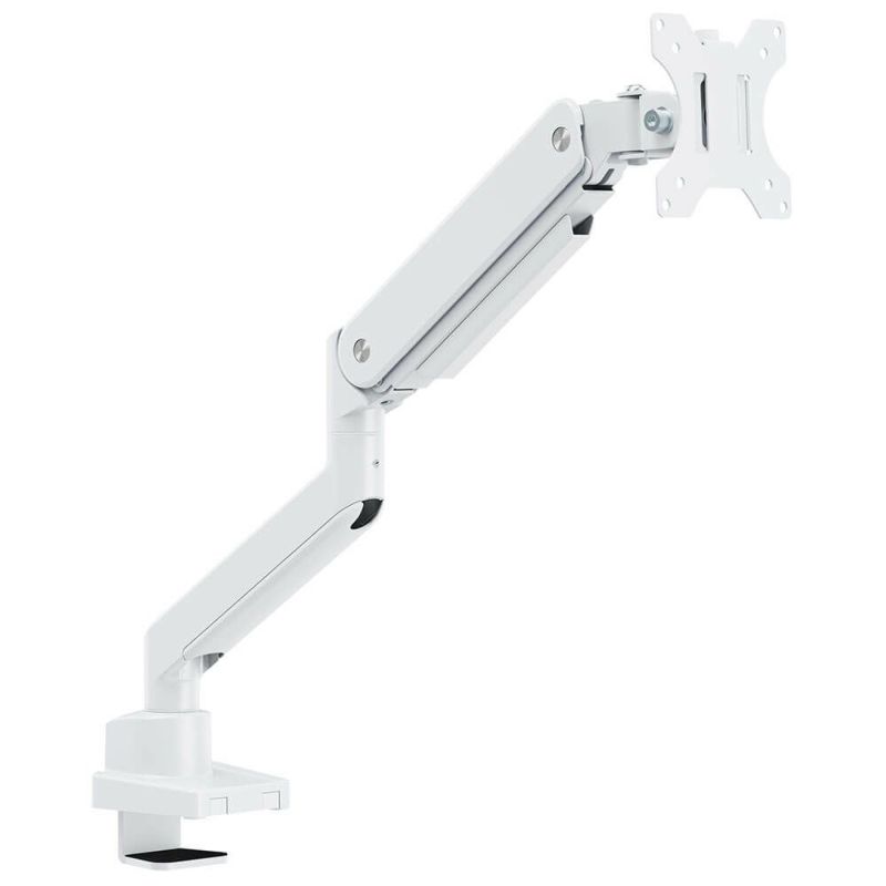 モニターアーム  メカニカルスプリング式 上締めタイプ シングル  ホワイト RFMA-DT53-SGWH