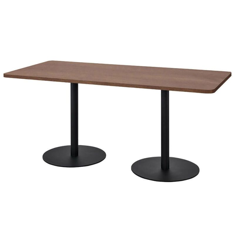 リスタ カフェテーブル1500×750 ウォルナットRFRCT-1575DM