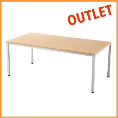 【アウトレットセール】ミーティングテーブル W1500xD750 ナチュラル