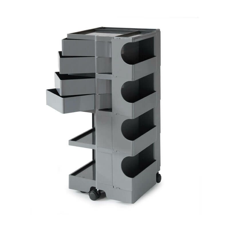 ボビーワゴン4段 4トレイ トルネードグレーIB01-B44-TG