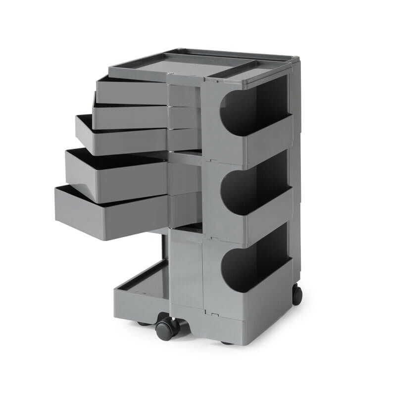 ボビーワゴン 3段 5トレイ トルネードグレーIB01-B35-TG