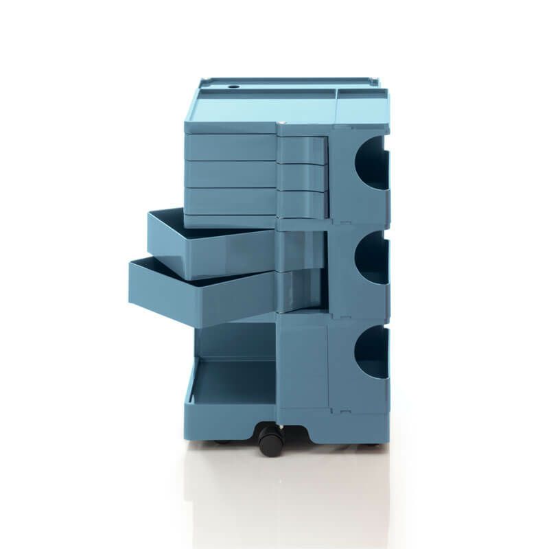  ボビーワゴン 3段 5トレイ ブルーホーエルIB01-B35-BW