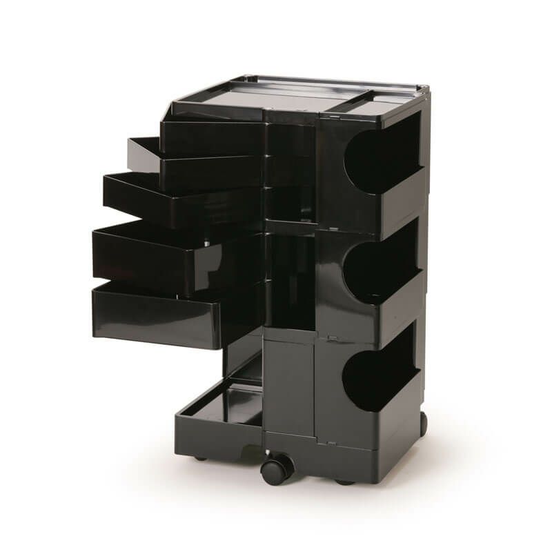 ボビーワゴン 3段 5トレイ ブラックIB01-B35-BK