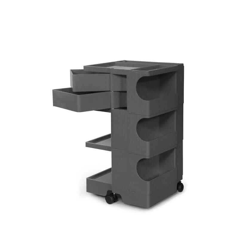 ボビーワゴン 3段 2トレイ トルネードグレーIB01-B32-TG